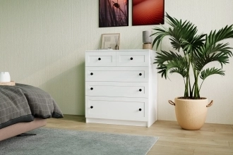 Комод-стеллаж Билли в белом цвете