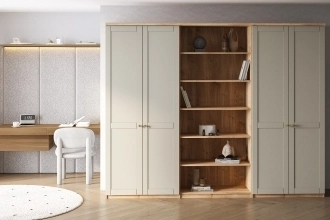 Шкаф распашной София РАХ-10 в белом цвете с гладкими фасадами