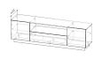 ТВ тумба Алиса 3 Белый