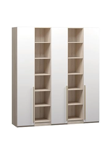 Шкаф распашной Хейсон-14 Белый Дуб Сонома - фото 3