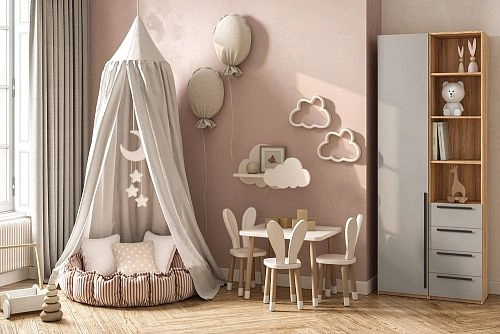 Шкаф распашной Хейсон-26 Кашемир Блэквуд Ячменный - фото 1