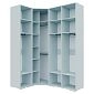 Шкаф угловой Калифорния-Стиль-11 Сумеречный Голубой