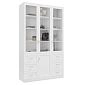 Шкаф для книг Библиограф 3.7 Квадро Белый