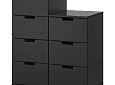 Комод Генри-6 МДФ Черный