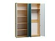 Шкаф распашной София РАХ-3 МДФ Аквамарин