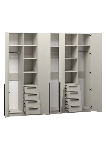 Шкаф распашной Хейсон-16 Кашемир Черный - фото 4