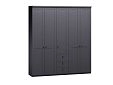 Шкаф распашной София РАХ-13 МДФ Графит