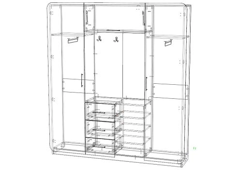 Прихожая Модерн-11 МДФ - фото 3