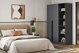 Шкаф распашной Лорена Пакс-2.1 Графит