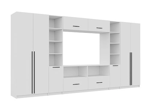 Стенка Лорена Пакс ТВ-стенка 5 Белый - фото 4