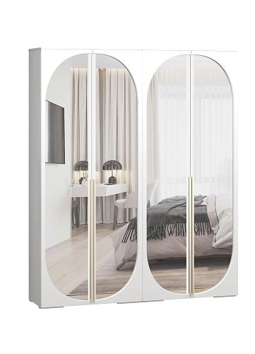 Шкаф распашной Брей-2.2 Белый - фото 2