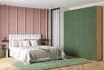 Шкаф распашной Лоренсе-6 с антресолью Шарли Green