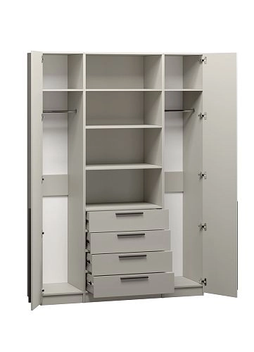 Шкаф распашной Хейсон-6 Кашемир Черный - фото 4