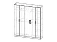 Шкаф распашной Дольче-5 МДФ Белый