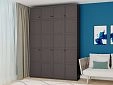 Шкаф распашной Скаген-4 с антресолью Графит