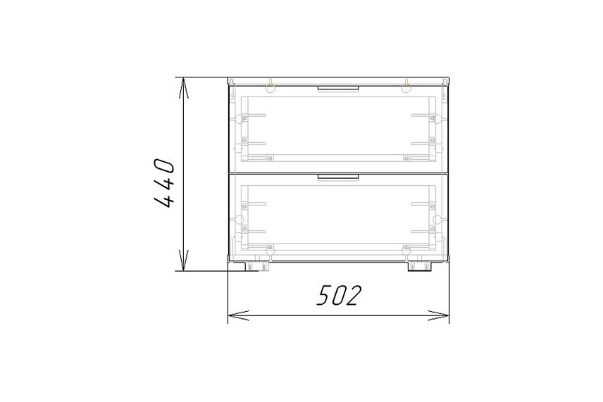 Тумба прикроватная Салерно NEW 2 Аквамарин