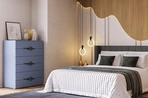 Комод Белиз-5 Альби полуночно-синий - фото 1