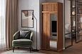 Шкаф-купе Миллениум-2 с антресолью Орех Экко