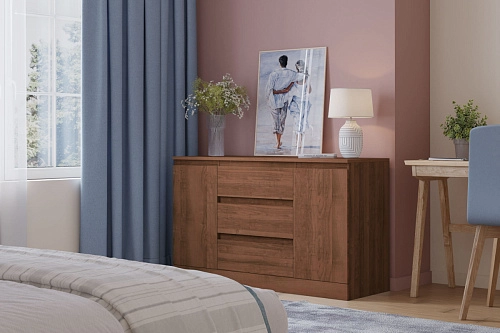 Комод Стефани Мальм-25 Орех Экко - фото 1