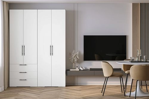 Шкаф распашной Мори-Хелена-8 Белый - фото 1