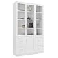 Шкаф для книг Библиограф 3.5 Квадро Белый