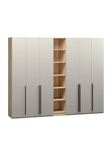 Шкаф распашной Хейсон-12 Кашемир Блэквуд Ячменный - фото 3