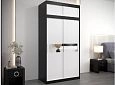 Шкаф-купе Бенито-1А Чёрный/Белый
