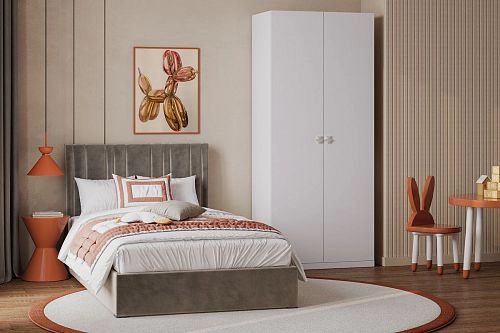 Шкаф распашной Скарабей-2 Белый - фото 1