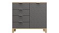 Комод Марвин Йорк 26 фрезеровка 2 Графит