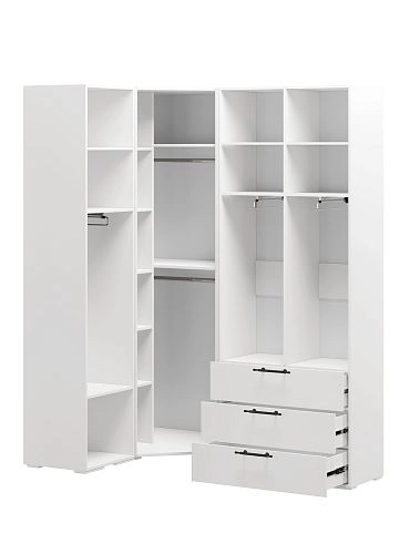 Шкаф угловой Мори-Хелена-13 Белый - фото 4