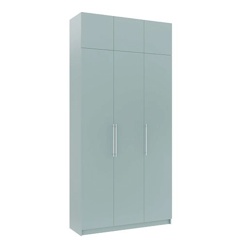 Шкаф распашной Калифорния-3 с антресолью Сумеречный Голубой - фото 2