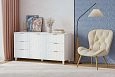 Комод Марвин 33 фрезеровка 3 Белый