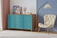 Комод Марвин 25 фрезеровка 3 Аквамарин