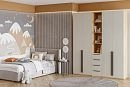 Шкаф распашной Хейсон-21 Кашемир Блэквуд Ячменный