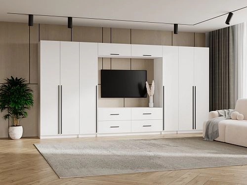 Стенка Лорена Пакс ТВ-стенка 4 Белый - фото 1