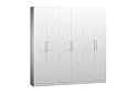 Шкаф распашной Дольче-6 МДФ Белый