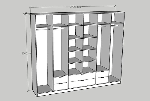 Шкаф распашной Кензо (268826/1) - фото 2