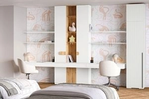 Лоренсе-1 с антресолью Белый