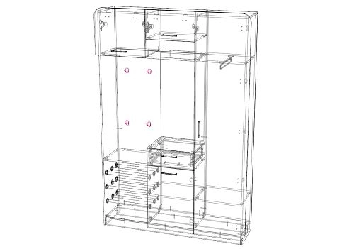 Прихожая Модерн-6 МДФ - фото 3
