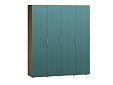 Шкаф распашной Салерно 4 Аквамарин