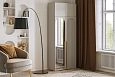 Шкаф распашной Брей-2 Хит с антресолью с зеркалом Кашемир