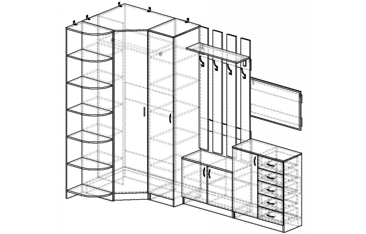 <p>Прихожая</p> Горизонт-18М