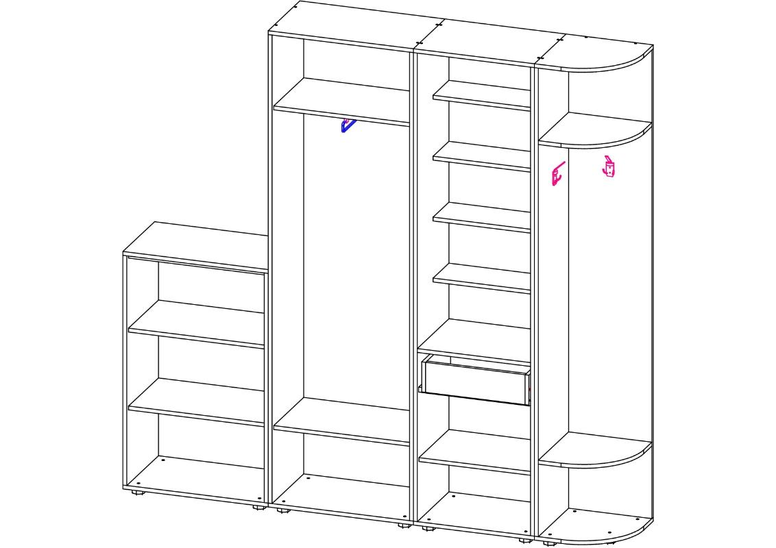 <p>Прихожая</p> Мебелинк 400-08