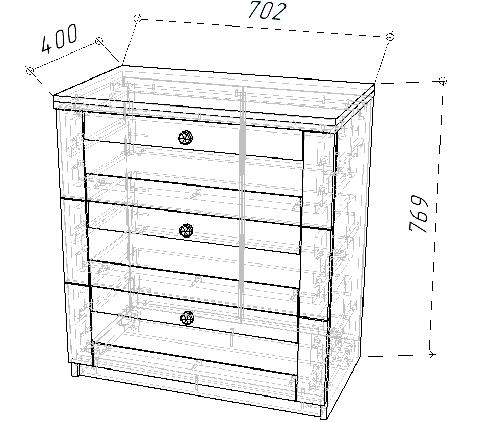 <p>Комод</p> София РАХ-1