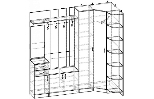 Прихожая Горизонт-12М