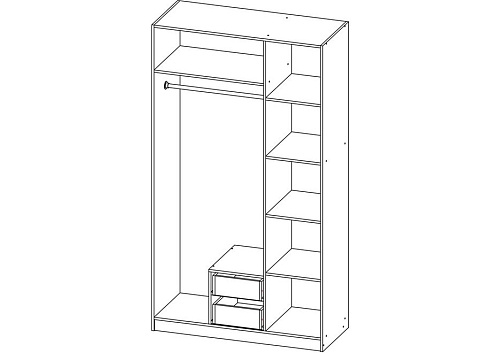 Шкаф распашной Эконом-3