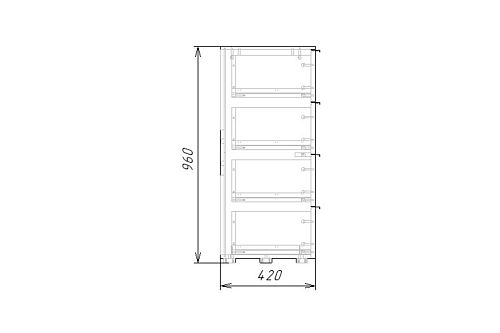 Комод Тоди-4 Графит