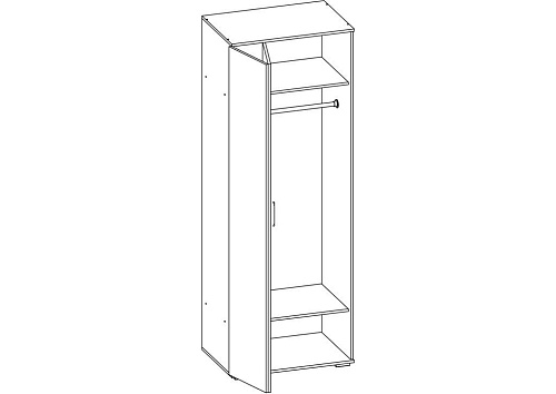 Шкаф распашной Гармошка Эконом-2
