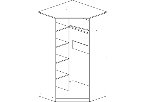 Шкаф угловой Оскар-11