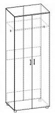 <p>Шкаф распашной</p> Оптима-2 (П-411МЕБ)